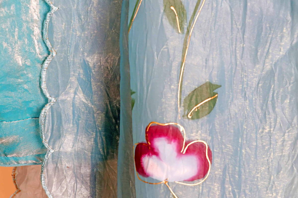 Neel Tarang Pushpa Saree - 907