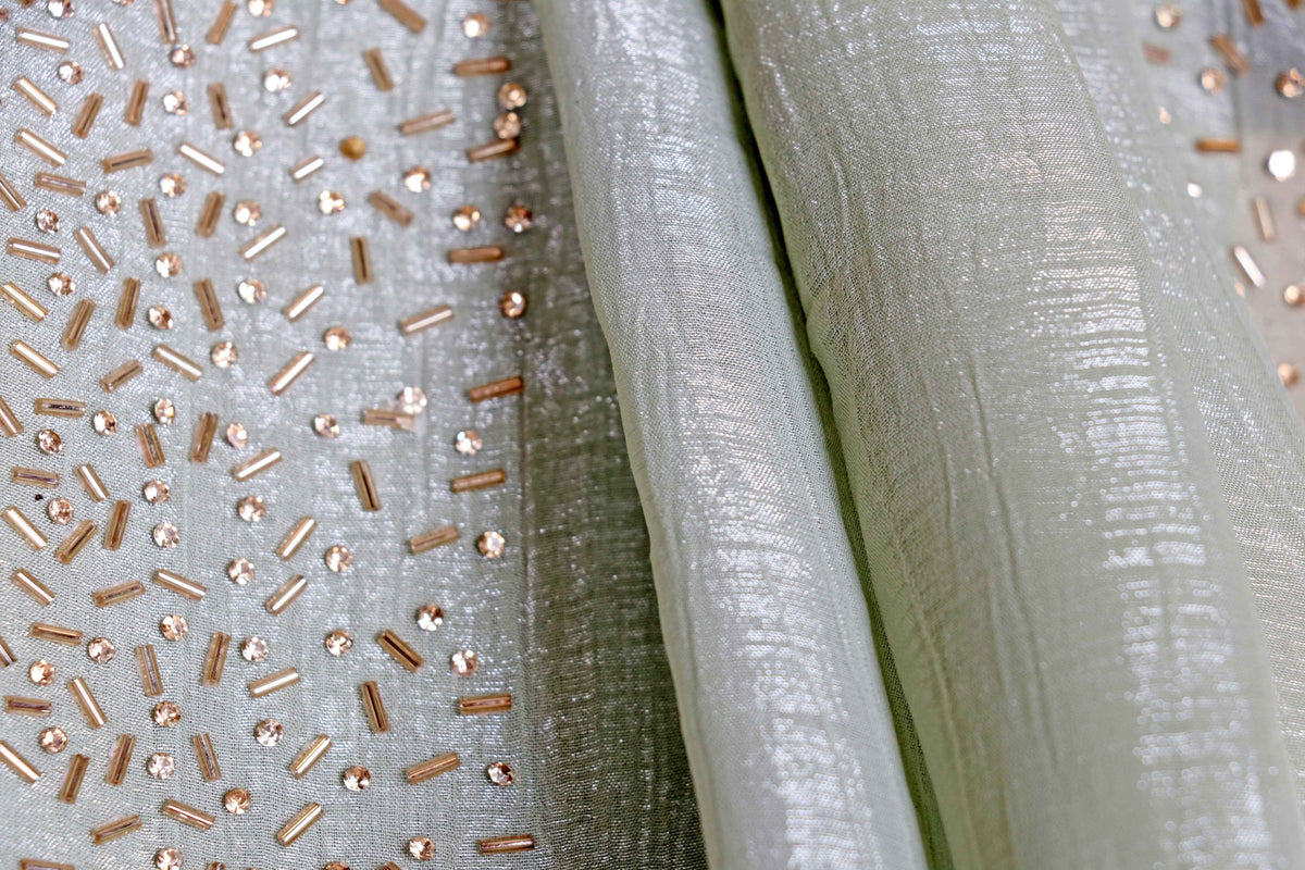 Pista Kanchan Sitara Saree - 915