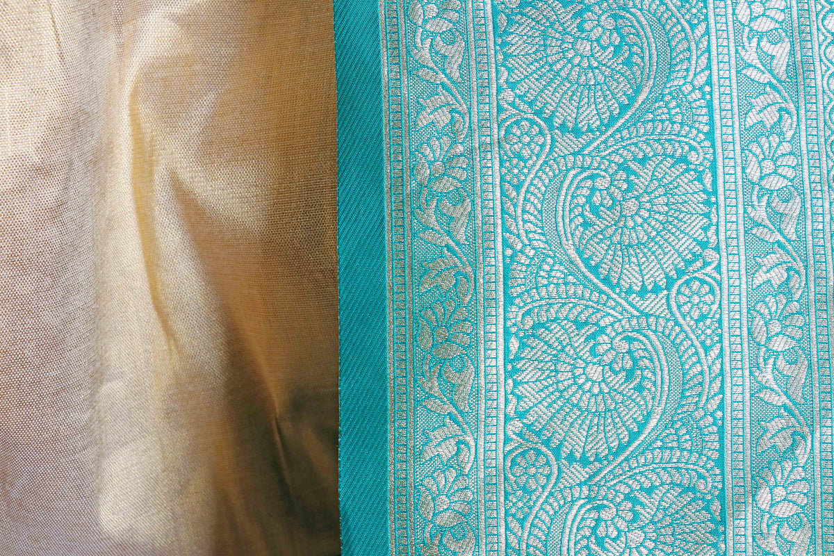 Mayur Neel Banarasi Zari Saree - 922