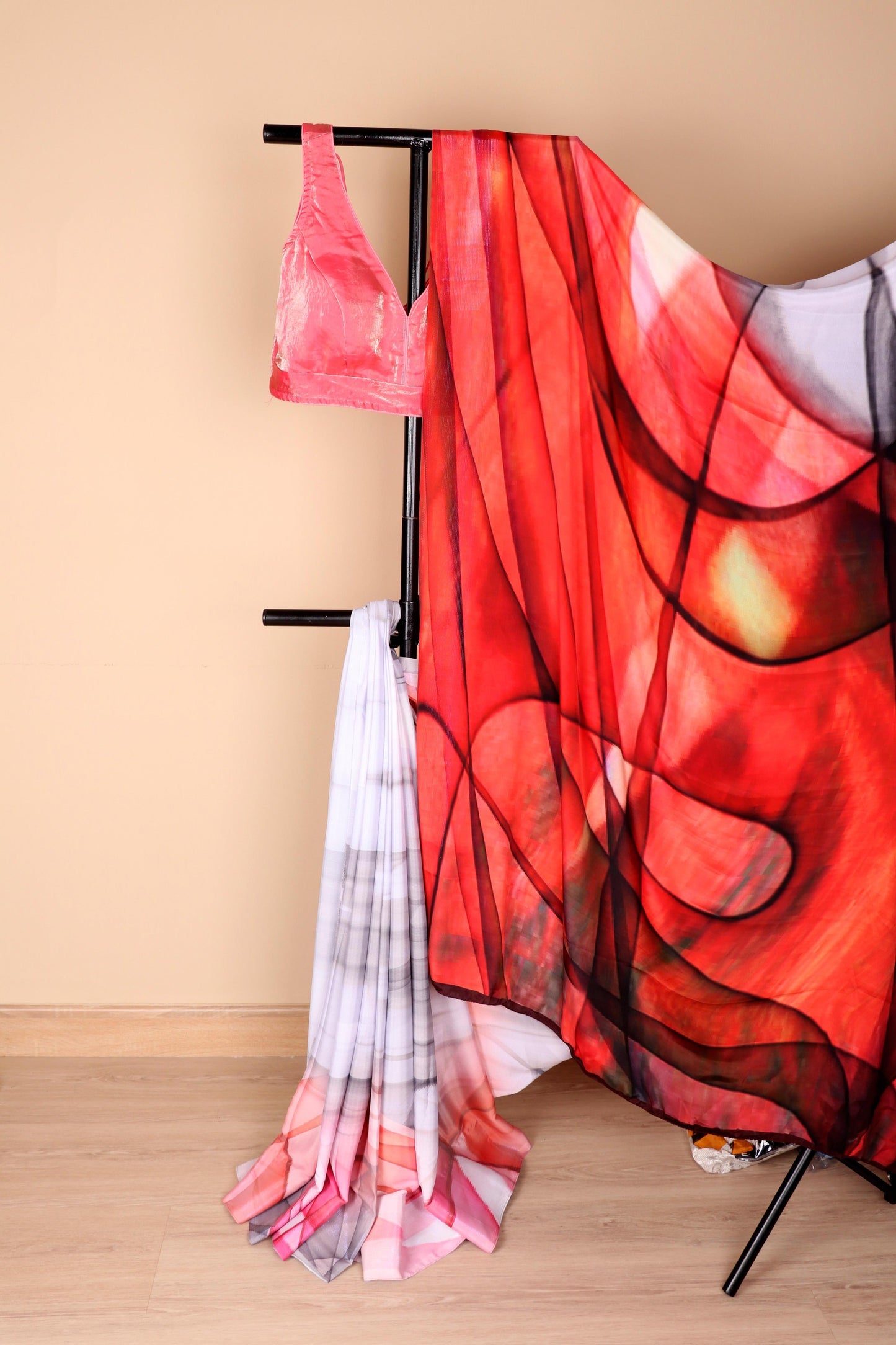 Laal Pushpa Ombre Saree - 767