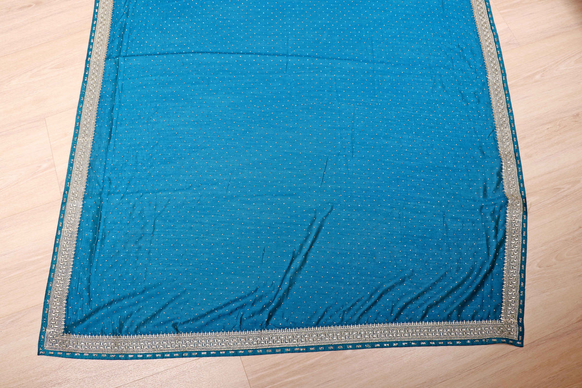 Mayur Neel Kanchan Buti Saree - 931