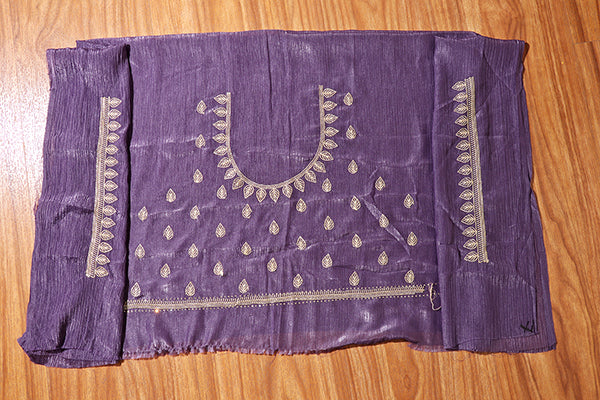 Royal Amethyst Zari Silk Saree (New 210-R-210)