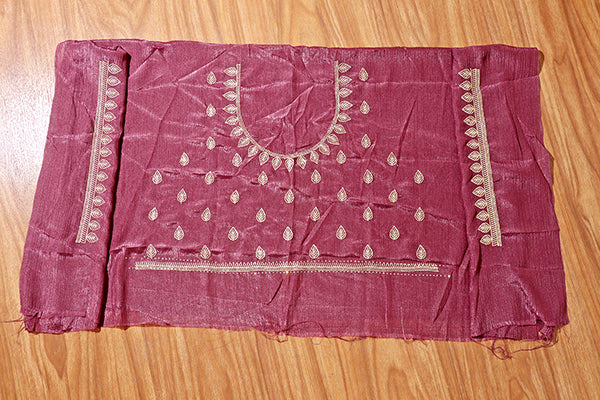 Mauve Majesty Zari Chiffon Saree (New 211-R-211)