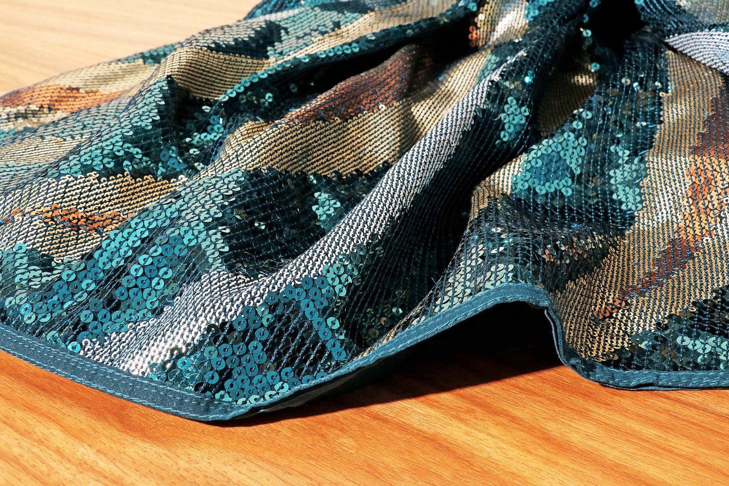 Celestial Glam – Teal Green Sequin Party Pure Georgette Saree 013