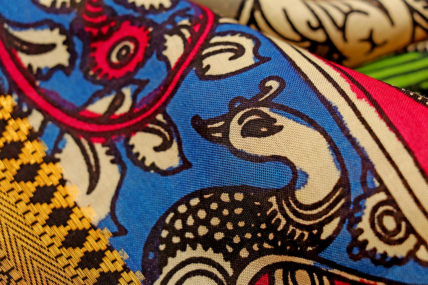 Mithila Muse Pen Kalamkari Saree 516