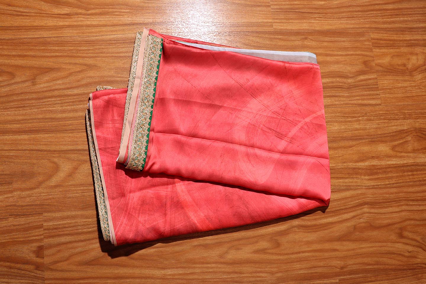 Sunrise Symphony Reshmi Silk Saree with Gota Patti Border 069