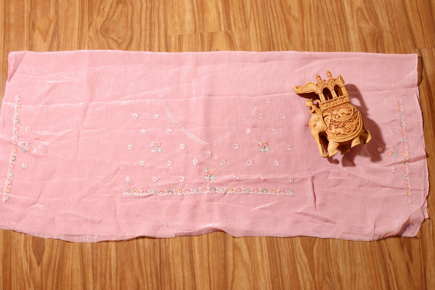 Blush Bloom Chiffon Tissue Saree 081