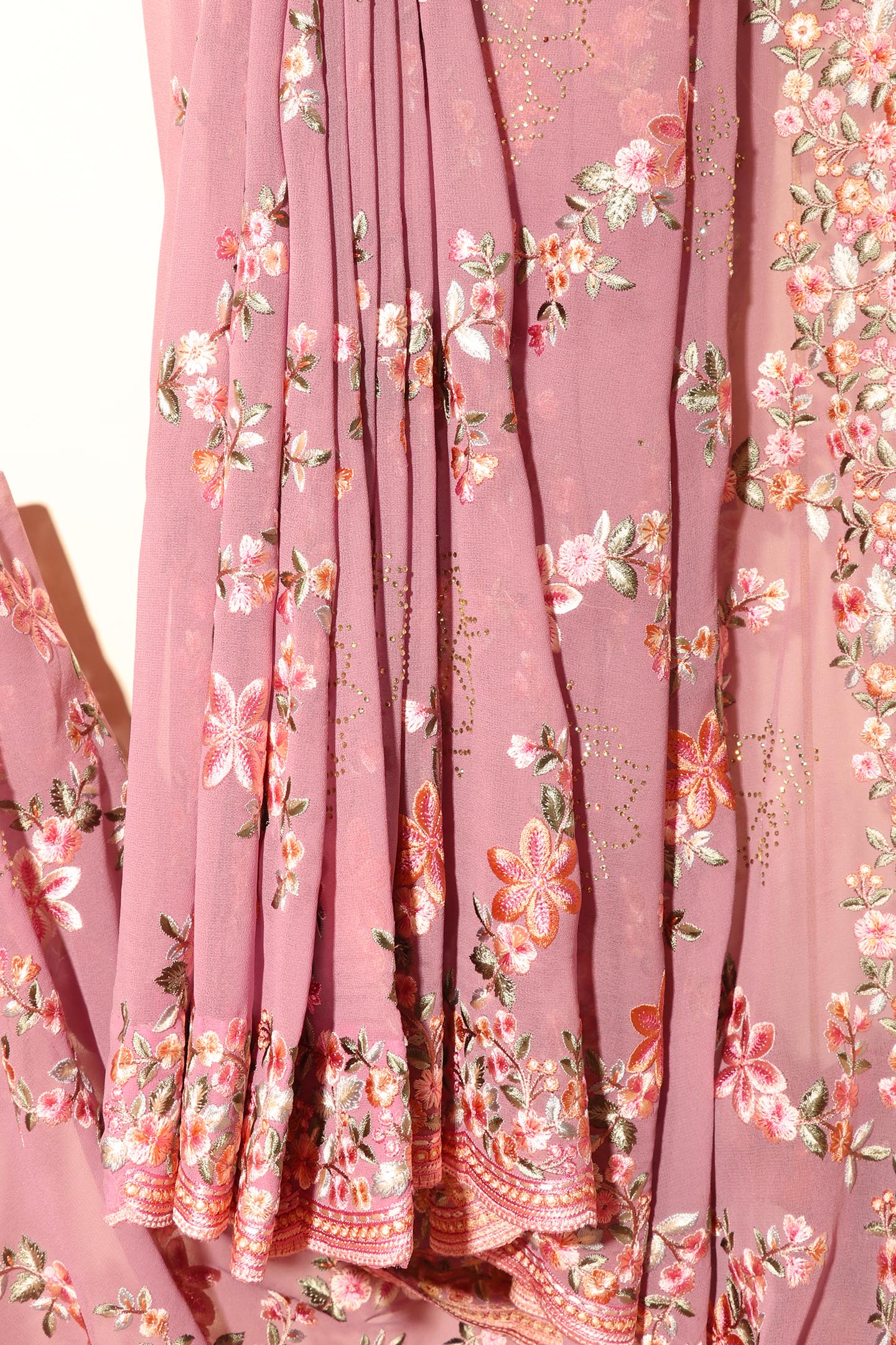 Malvika - A Soft Mauve Georgette Saree 151