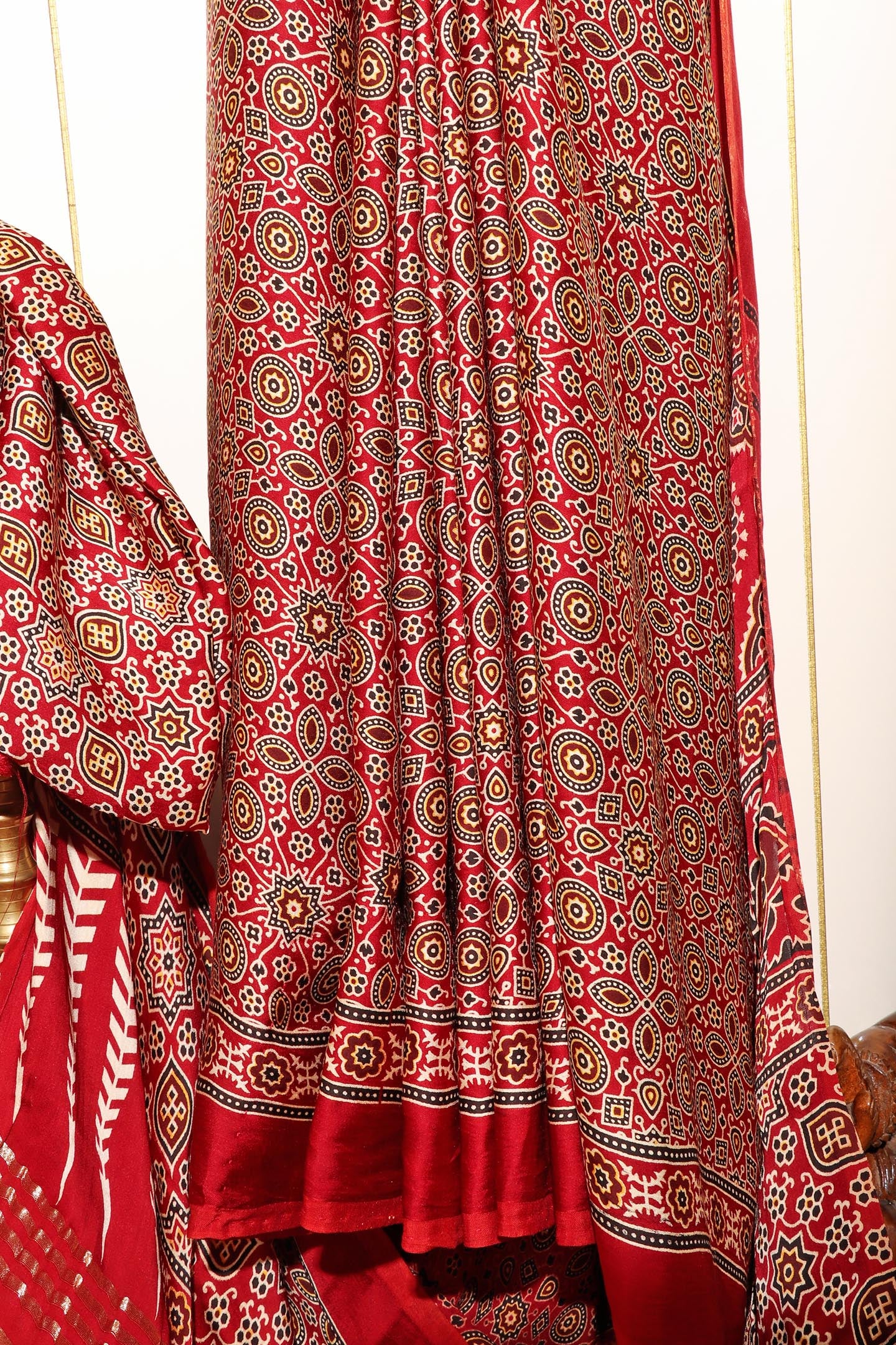 Aarunya - A Modal Silk with Ajrakh Print Saree 153