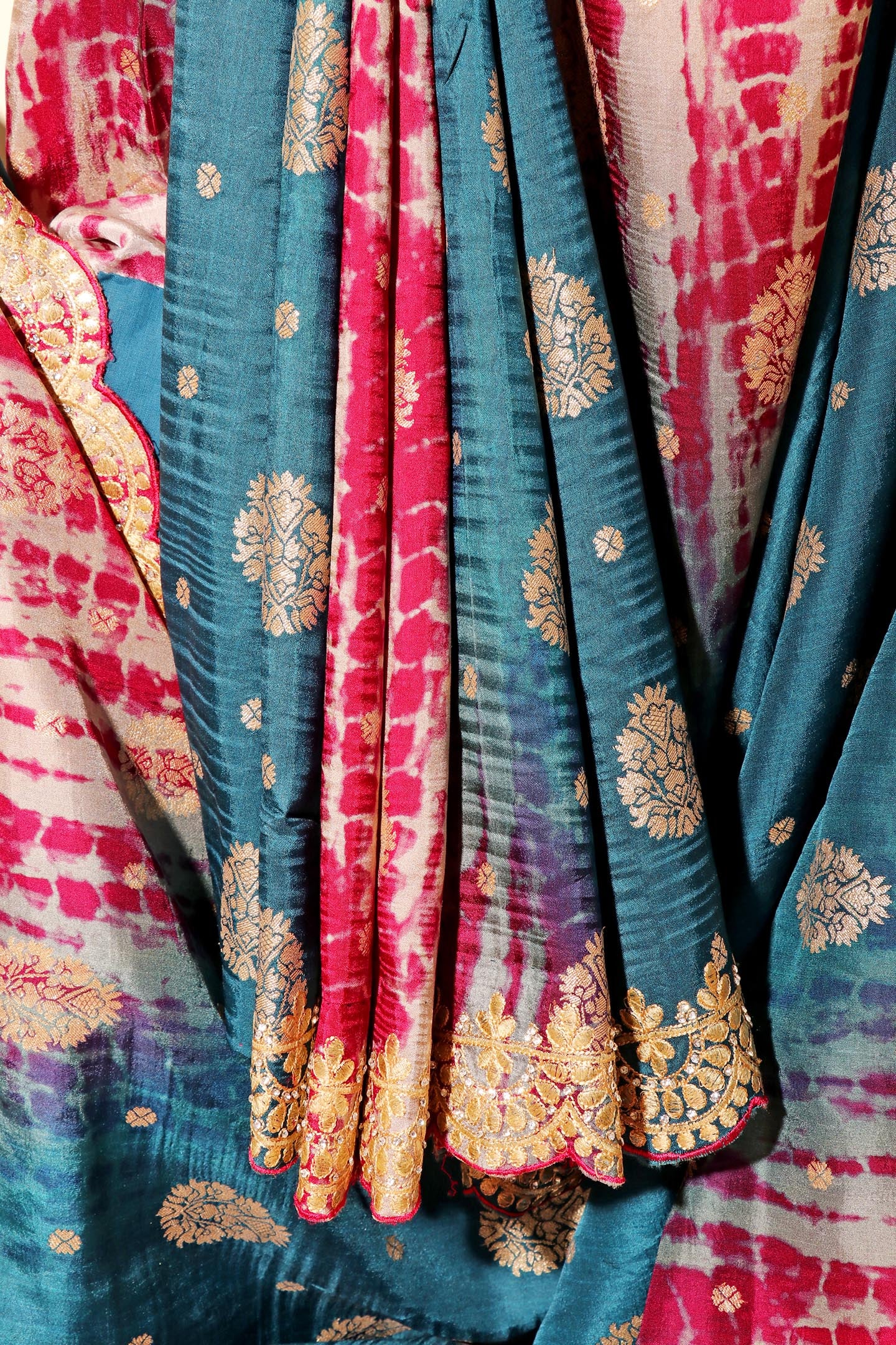 Teal Rose Shibori Elegance 205