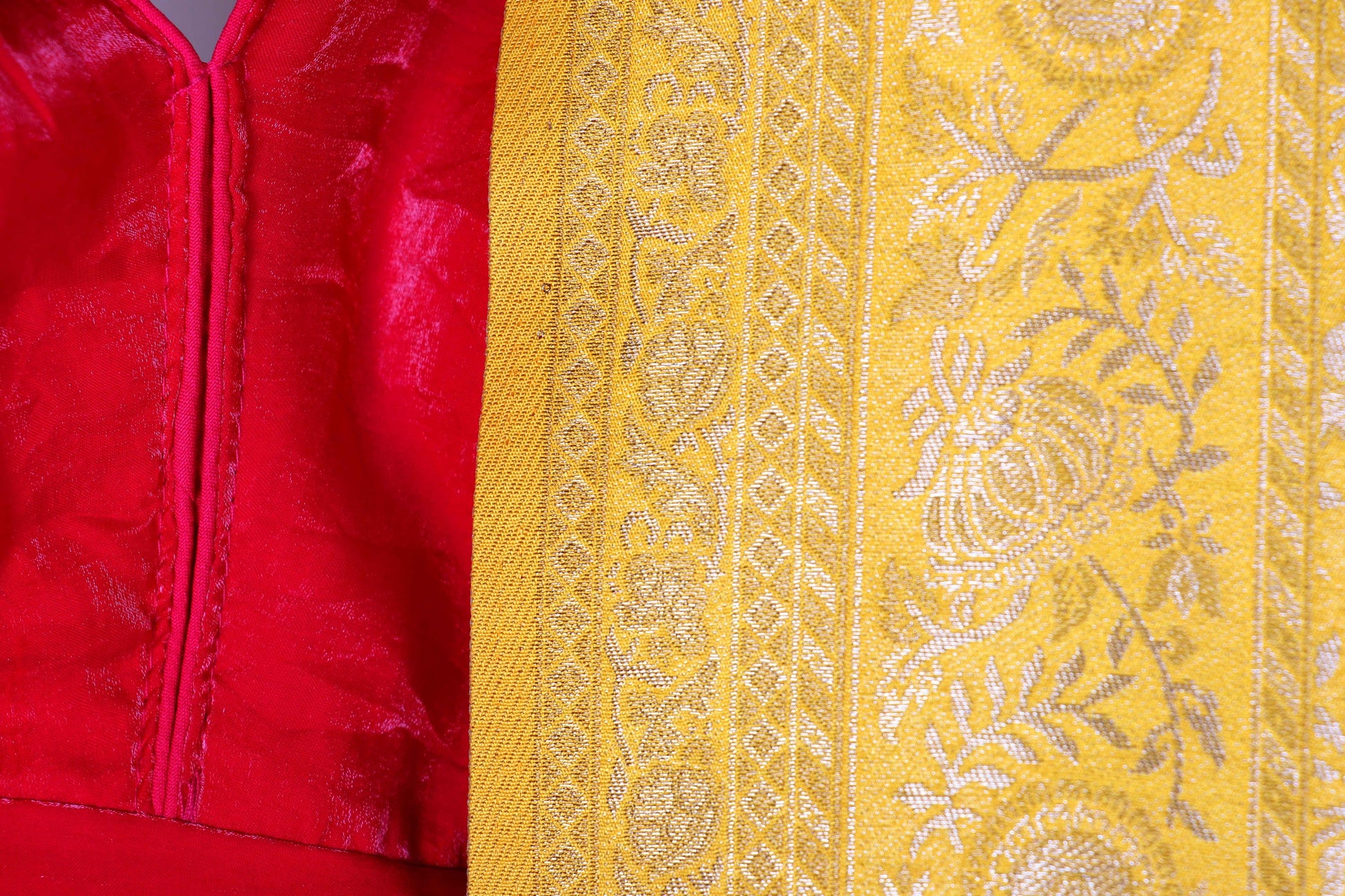 Suvarna Haldi Banarasi Brocade Silk Saree