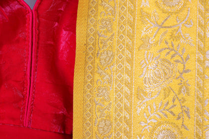 Suvarna Haldi Banarasi Brocade Silk Saree