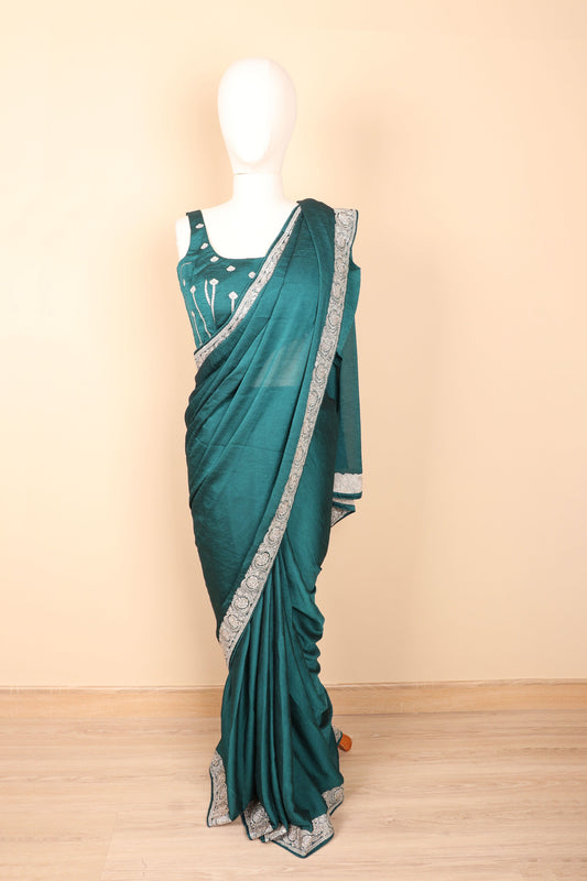 Neelambar Rajat Silk Saree