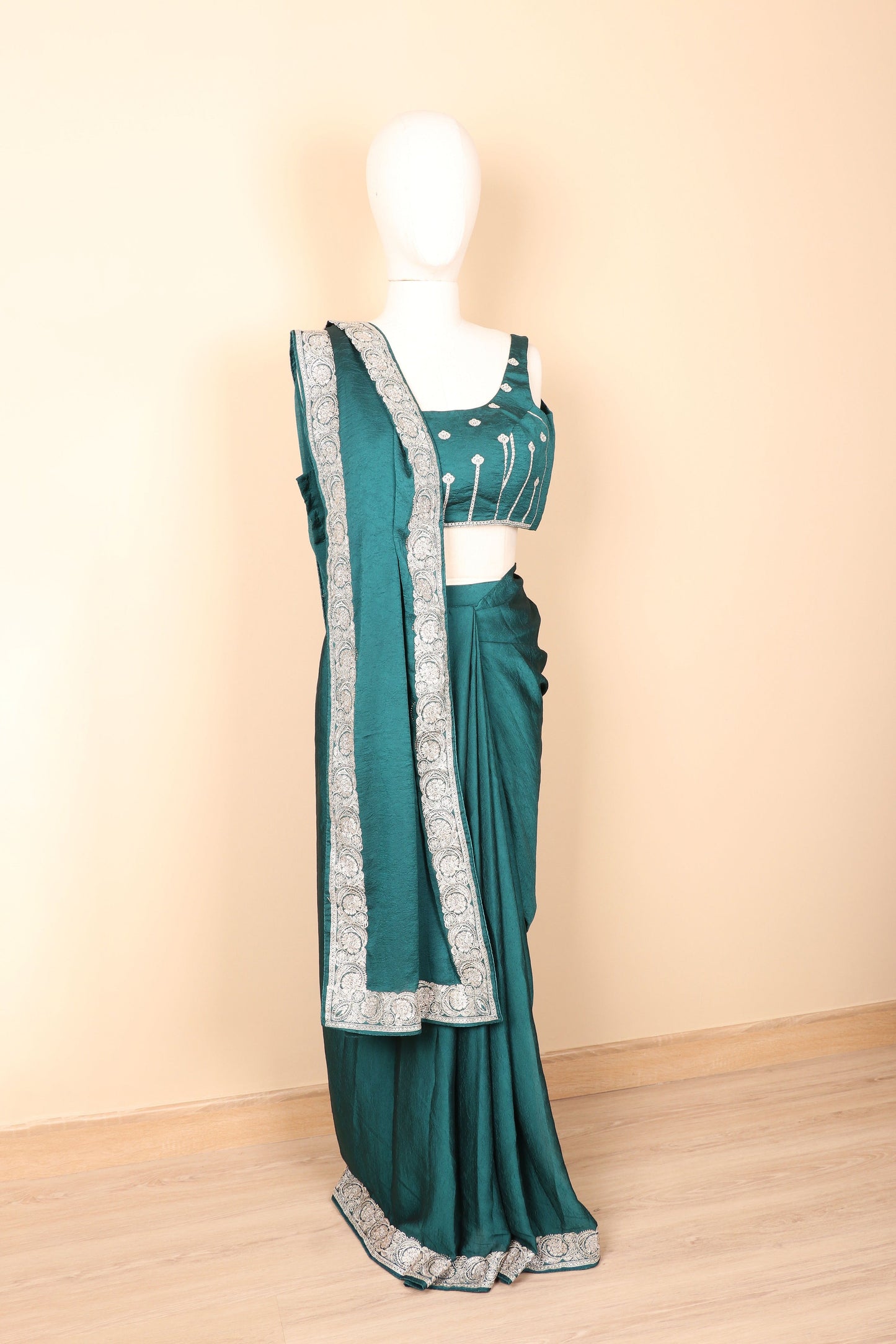 Neelambar Rajat Silk Saree