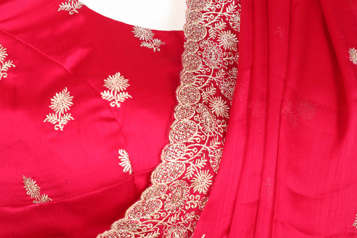 Kumkum Rajat Buti Satin Silk Saree