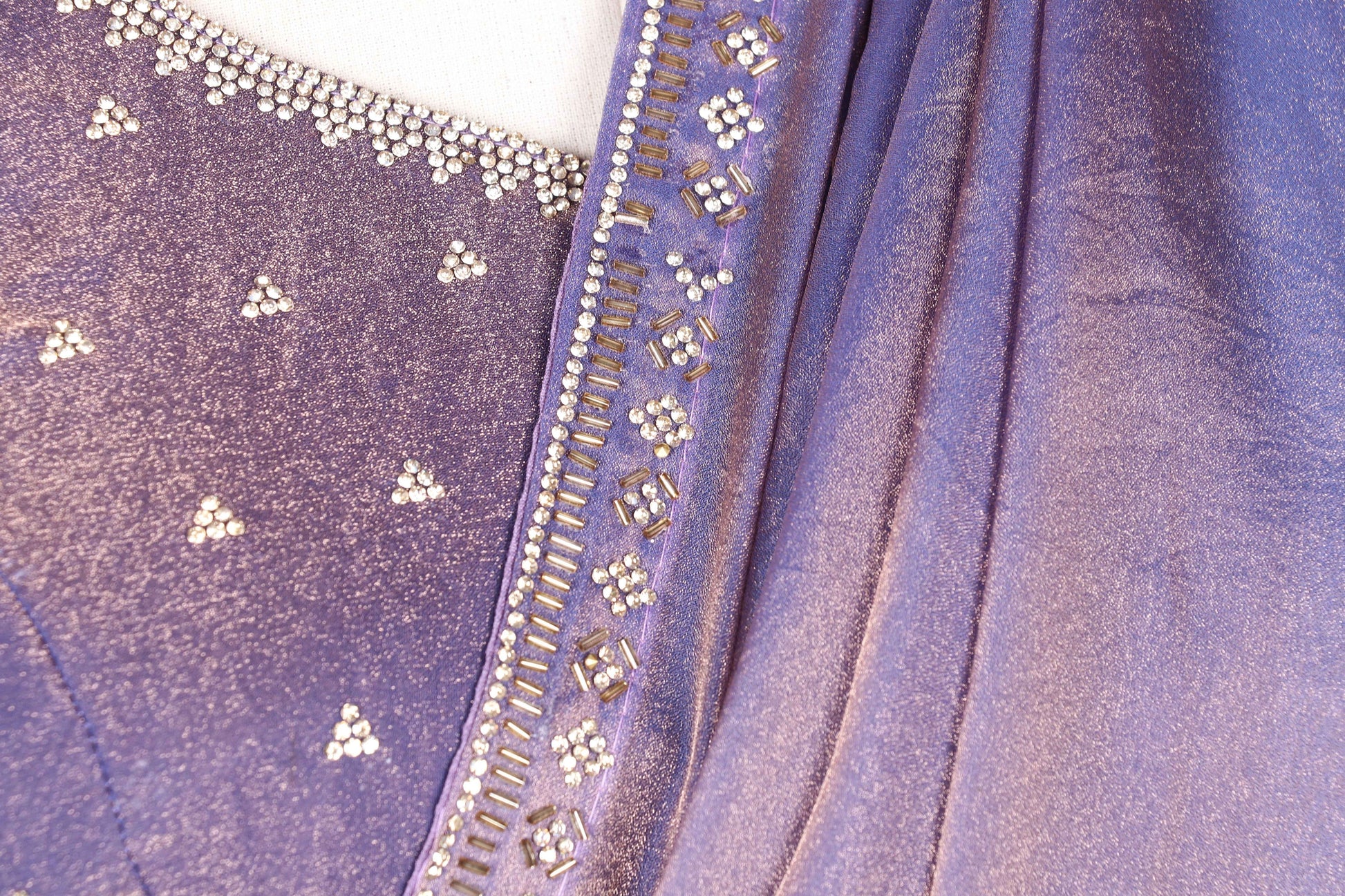 Neel Tara Gota Tissue Silk Saree