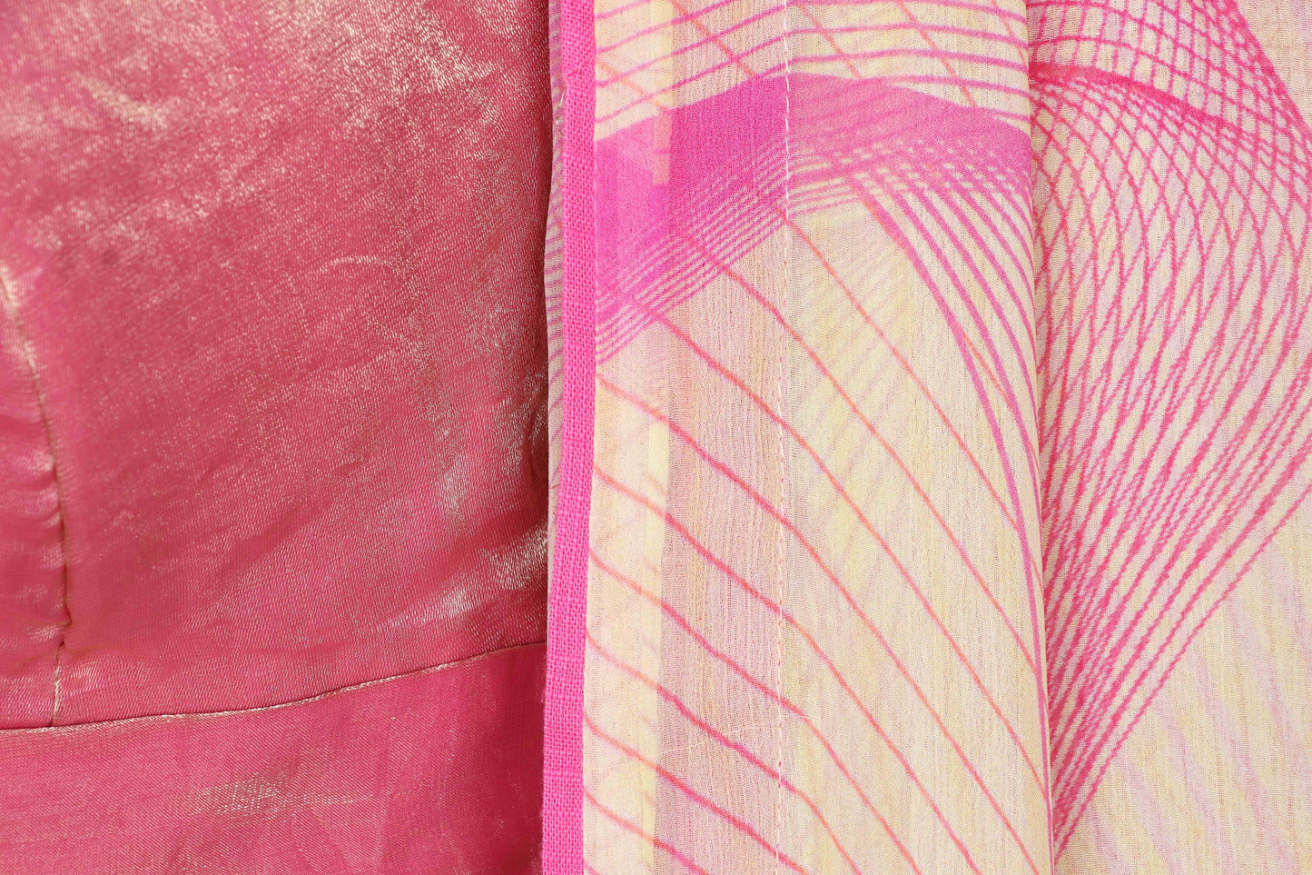 Gulaabi Lehar Saree - 708