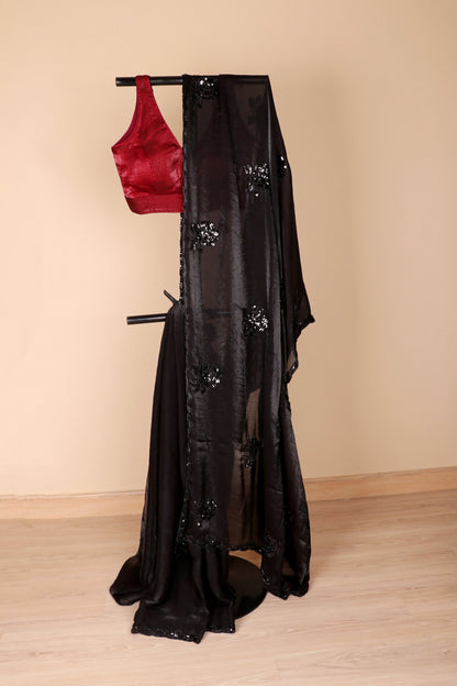 Shyama Pushpa Sequin Embellished Saree - 747