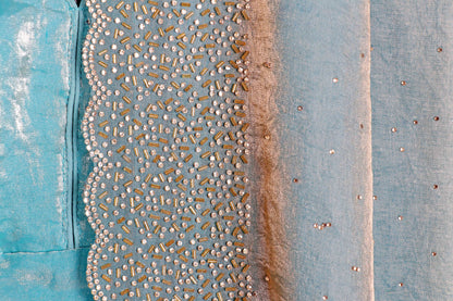 Neel Sitara Lahar Saree - 906