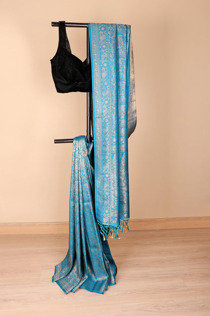 Neel Rajat Banarasi Silk Saree - 750