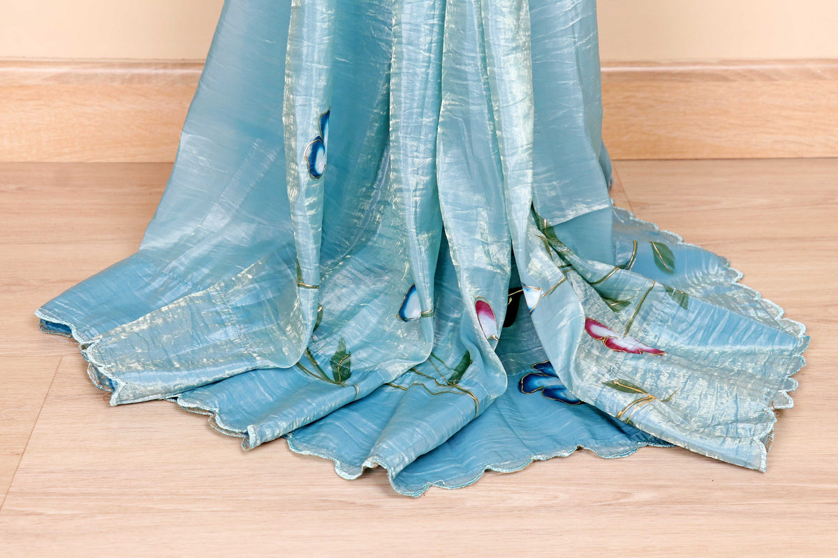 Neel Tarang Pushpa Saree - 907