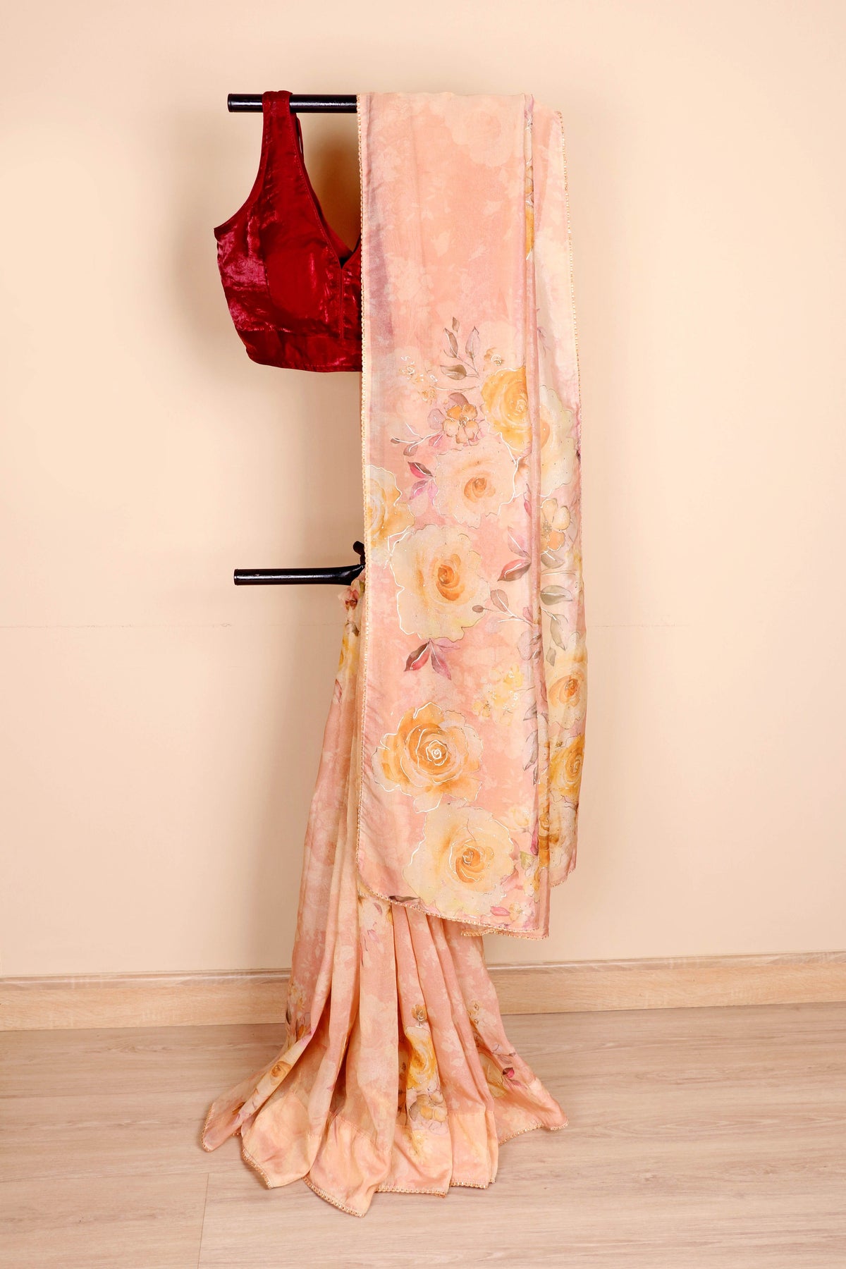 Praval Kesar Gulaab Saree - 908