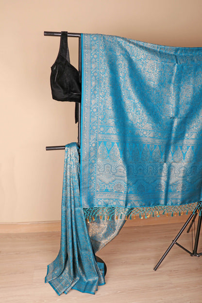 Neel Rajat Banarasi Silk Saree - 750