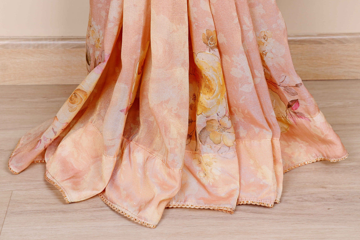 Praval Kesar Gulaab Saree - 908
