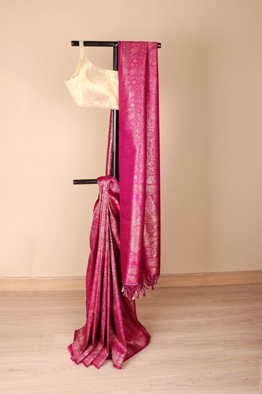 Rani Kanchan Banarasi Silk Saree - 751
