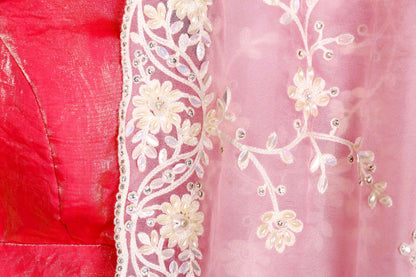 Gulaabi Moti Saree - 911