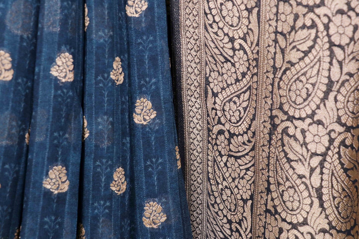Neel Chitrakatha Banarasi Silk Saree - 753