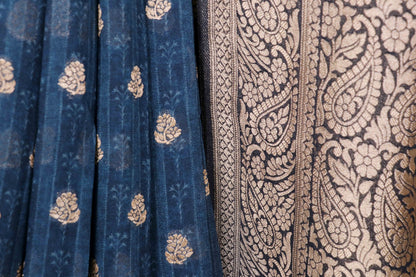 Neel Chitrakatha Banarasi Silk Saree - 753