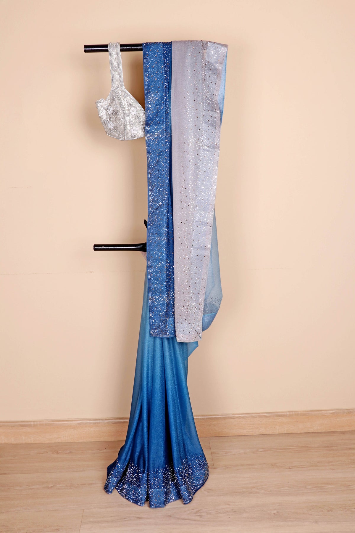 Neel Rajat Ombre Sitara Saree - 912