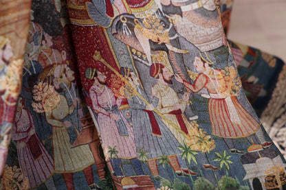 Neel Chitrakatha Banarasi Silk Saree