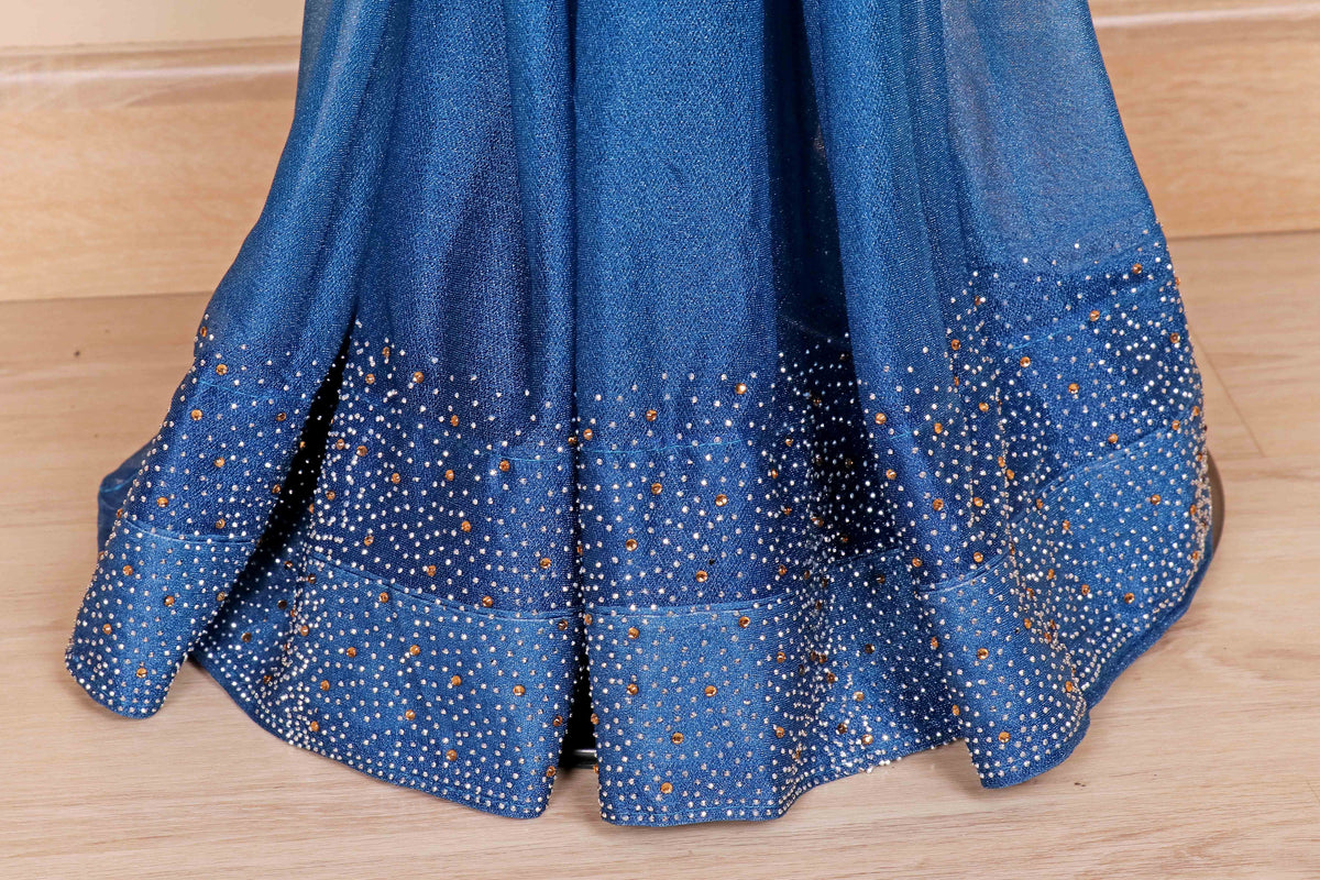 Neel Rajat Ombre Sitara Saree - 912