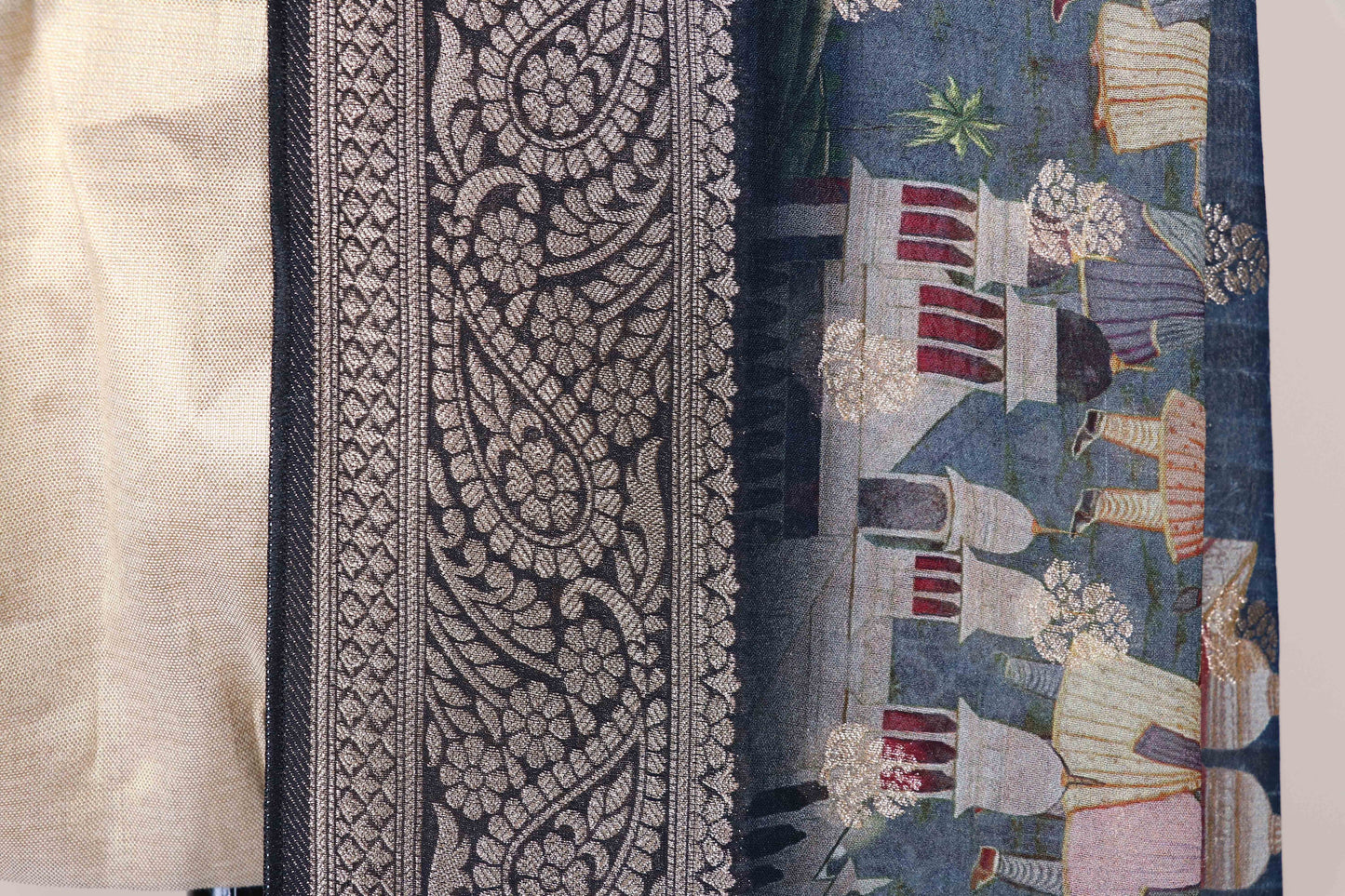 Neel Chitrakatha Banarasi Silk Saree