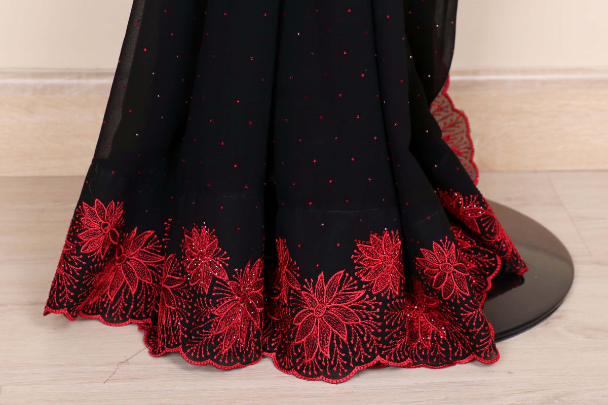 Shyamal Laal Pushpa Saree - 913