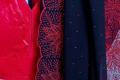 Shyamal Laal Pushpa Saree - 913