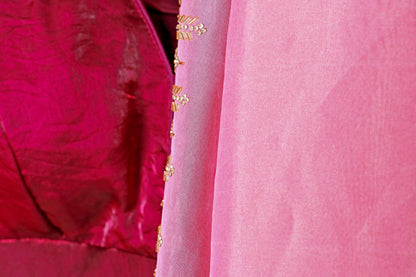 Gulaabi Zarduozi Saree - 914