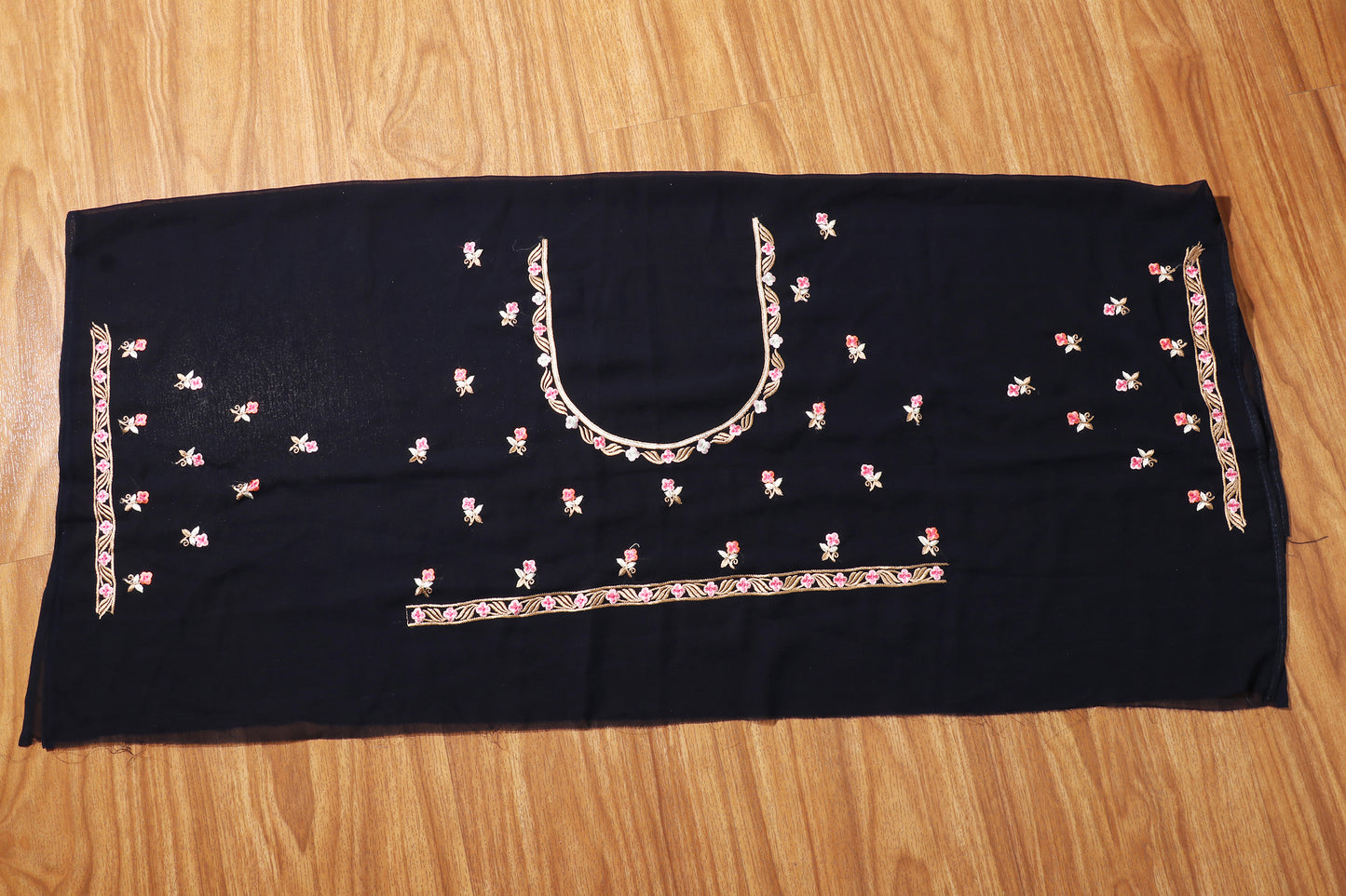 Midnight Garden Parsi Gara Saree 548