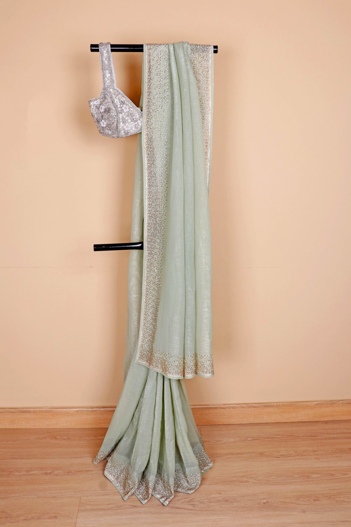 Pista Kanchan Sitara Saree - 915