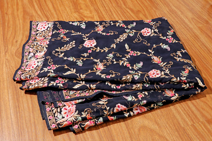 Midnight Garden Parsi Gara Saree 548