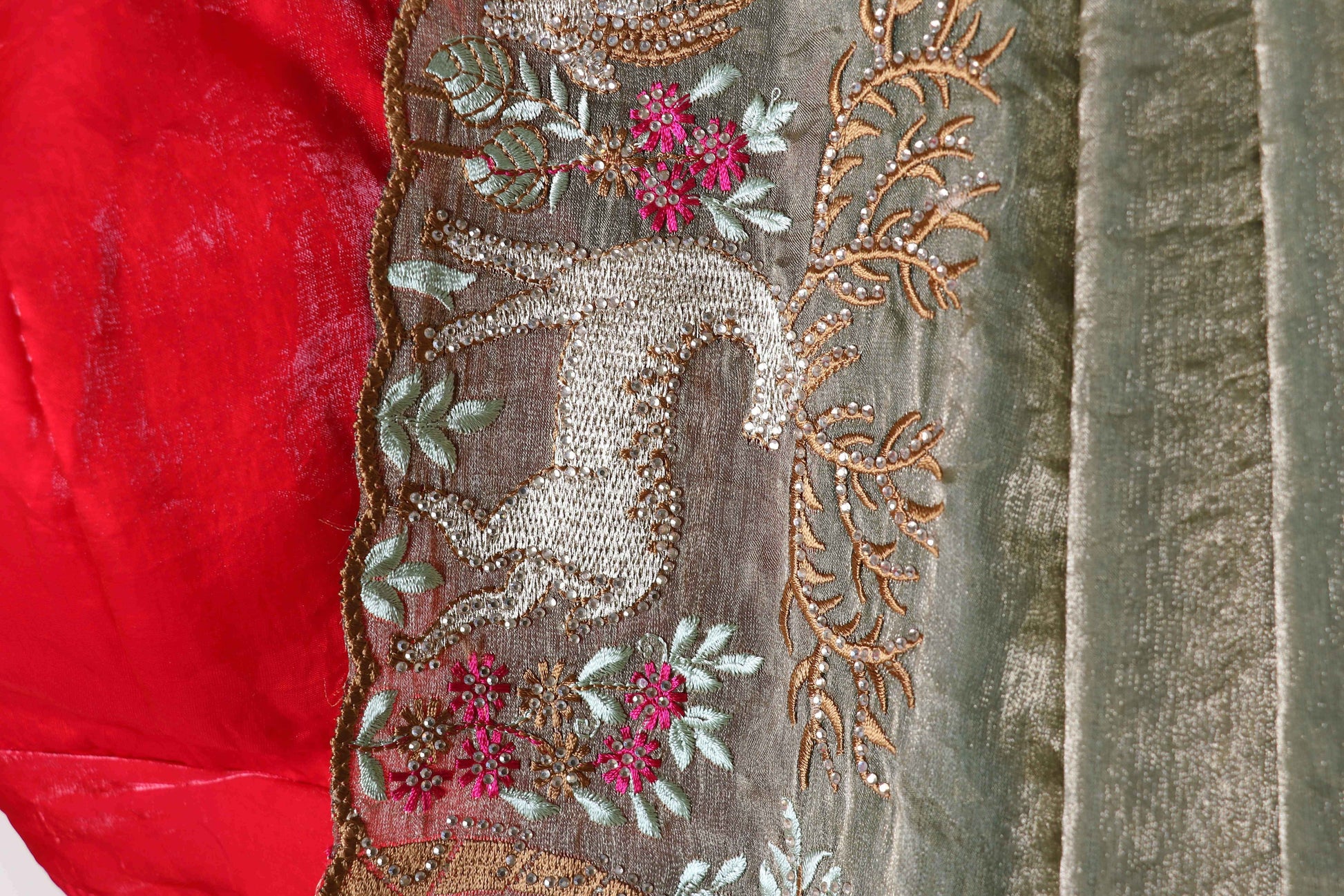 Vana Shringaar Embroidered Tissue Saree