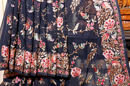 Midnight Garden Parsi Gara Saree 548