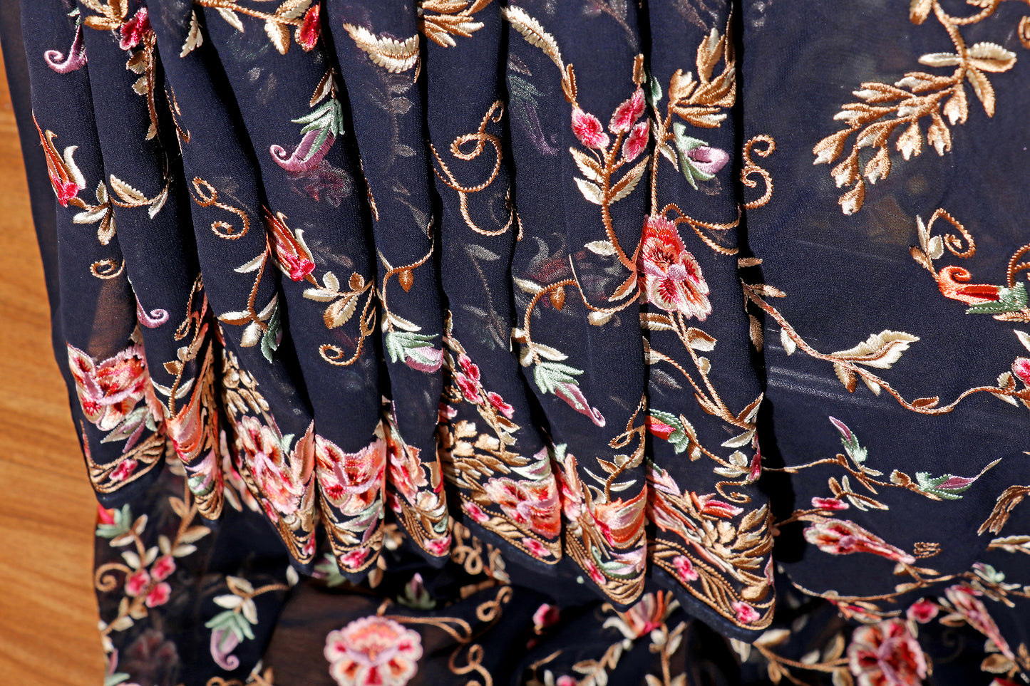 Midnight Garden Parsi Gara Saree 548