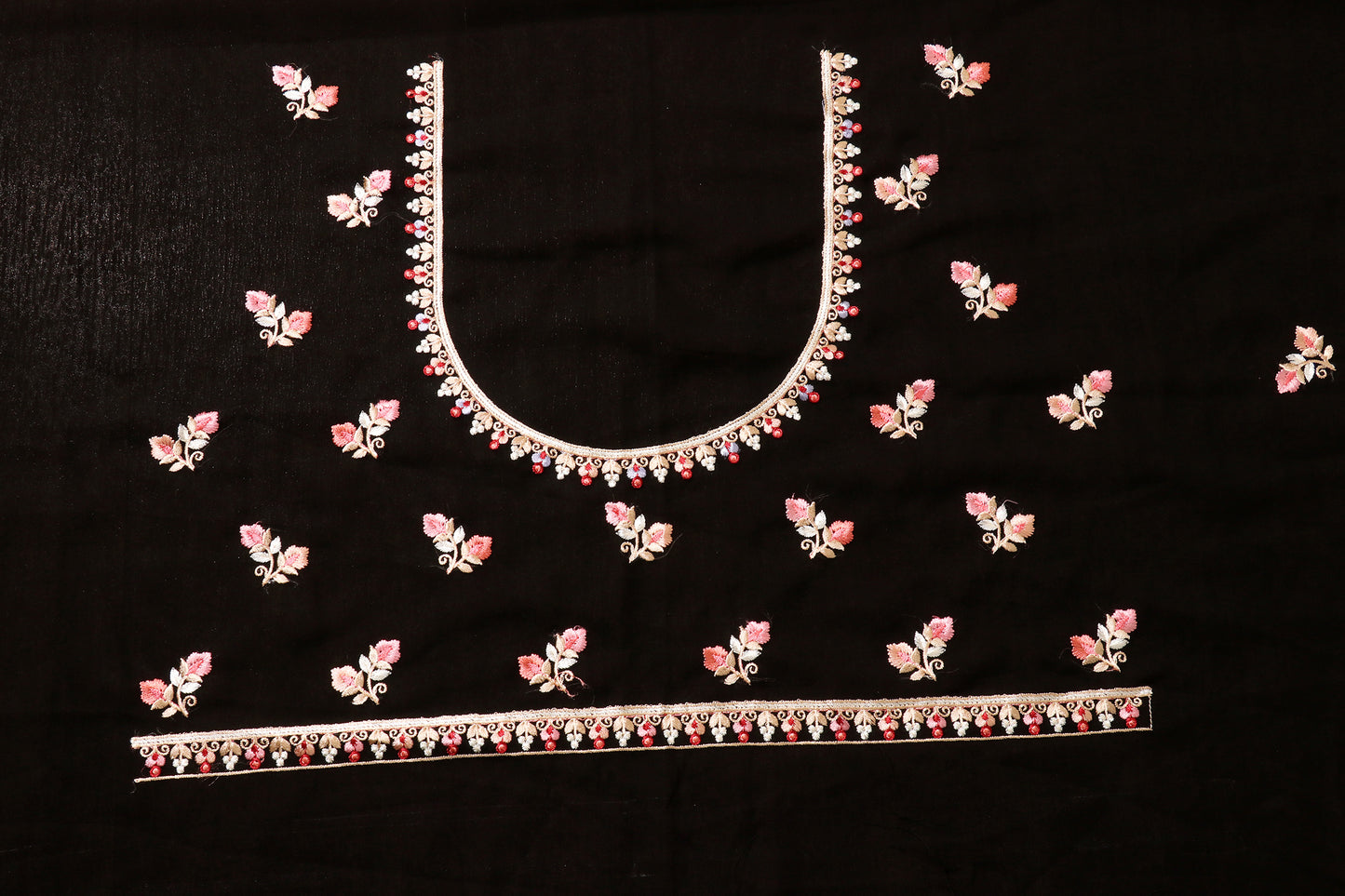 Noor-e-Nazakat Sunehri Phool Parsi Gara Saree 549