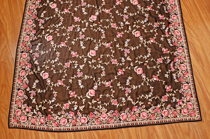 Noor-e-Nazakat Sunehri Phool Parsi Gara Saree 549