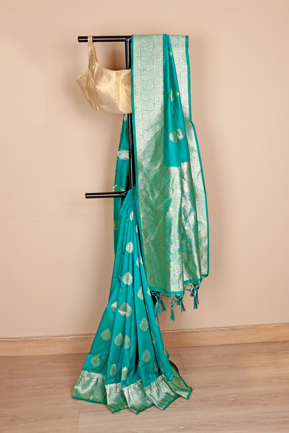 Mayur Neel Banarasi Zari Saree - 922