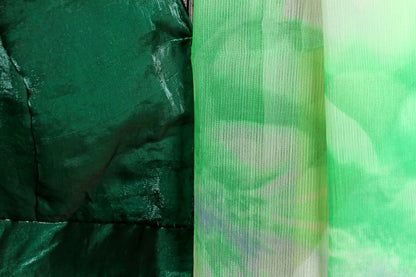 Shwet Harit Pushpa Chiffon Saree - 924