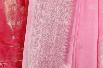 Gulaabi Rajat Buti Saree - 926